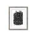 Picture of Simple Maze IV _GroupedProduct_Rectangle_Portrait_Framed_Matted_