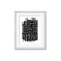Picture of Simple Maze IV _GroupedProduct_Rectangle_Portrait_Framed_Matted_