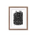 Picture of Simple Maze IV _GroupedProduct_Rectangle_Portrait_Framed_Matted_