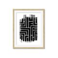 Picture of Simple Maze IV _GroupedProduct_Rectangle_Portrait_Framed_Matted_