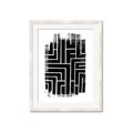 Picture of Simple Maze IV _GroupedProduct_Rectangle_Portrait_Framed_Matted_