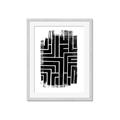 Picture of Simple Maze IV _GroupedProduct_Rectangle_Portrait_Framed_Matted_