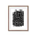 Picture of Simple Maze IV _GroupedProduct_Rectangle_Portrait_Framed_Matted_