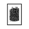 Picture of Simple Maze IV _GroupedProduct_Rectangle_Portrait_Framed_Matted_
