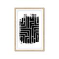 Picture of Simple Maze IV _GroupedProduct_Rectangle_Portrait_Framed_Matted_