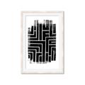 Picture of Simple Maze IV _GroupedProduct_Rectangle_Portrait_Framed_Matted_
