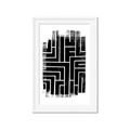 Picture of Simple Maze IV _GroupedProduct_Rectangle_Portrait_Framed_Matted_