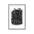 Picture of Simple Maze IV _GroupedProduct_Rectangle_Portrait_Framed_Matted_
