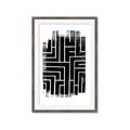 Picture of Simple Maze IV _GroupedProduct_Rectangle_Portrait_Framed_Matted_