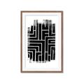 Picture of Simple Maze IV _GroupedProduct_Rectangle_Portrait_Framed_Matted_