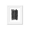 Picture of Gold & Black Lines III _GroupedProduct_Rectangle_Portrait_Framed_Matted_