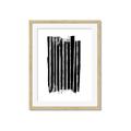 Picture of Gold & Black Lines III _GroupedProduct_Rectangle_Portrait_Framed_Matted_