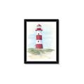 Picture of Red Lighthouse _GroupedProduct_Rectangle_Portrait_Framed_Matted_