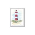 Picture of Red Lighthouse _GroupedProduct_Rectangle_Portrait_Framed_Matted_
