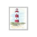 Picture of Red Lighthouse _GroupedProduct_Rectangle_Portrait_Framed_Matted_