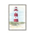 Picture of Red Lighthouse _GroupedProduct_Rectangle_Portrait_Framed_Matted_