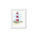 Picture of Red Lighthouse _GroupedProduct_Rectangle_Portrait_Framed_Matted_