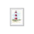 Picture of Red Lighthouse _GroupedProduct_Rectangle_Portrait_Framed_Matted_