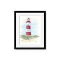Picture of Red Lighthouse _GroupedProduct_Rectangle_Portrait_Framed_Matted_