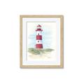 Picture of Red Lighthouse _GroupedProduct_Rectangle_Portrait_Framed_Matted_