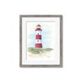 Picture of Red Lighthouse _GroupedProduct_Rectangle_Portrait_Framed_Matted_