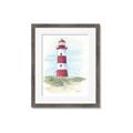 Picture of Red Lighthouse _GroupedProduct_Rectangle_Portrait_Framed_Matted_