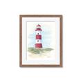 Picture of Red Lighthouse _GroupedProduct_Rectangle_Portrait_Framed_Matted_