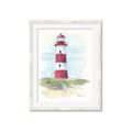 Picture of Red Lighthouse _GroupedProduct_Rectangle_Portrait_Framed_Matted_