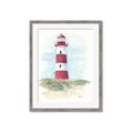 Picture of Red Lighthouse _GroupedProduct_Rectangle_Portrait_Framed_Matted_