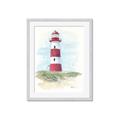 Picture of Red Lighthouse _GroupedProduct_Rectangle_Portrait_Framed_Matted_