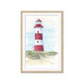 Picture of Red Lighthouse _GroupedProduct_Rectangle_Portrait_Framed_Matted_