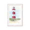 Picture of Red Lighthouse _GroupedProduct_Rectangle_Portrait_Framed_Matted_