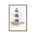 Picture of Red Lighthouse _GroupedProduct_Rectangle_Portrait_Framed_Matted_