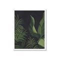 Picture of Tropical Palm Leaves II _GroupedProduct_Rectangle_Portrait_Framed_Matted_