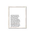 Picture of Live The Life II _GroupedProduct_Rectangle_Portrait_Framed_Matted_