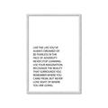 Picture of Live The Life II _GroupedProduct_Rectangle_Portrait_Framed_Matted_