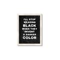 Picture of I'll Stop Wearing Black III _GroupedProduct_Rectangle_Portrait_Framed_Matted_