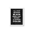 Picture of I'll Stop Wearing Black III _GroupedProduct_Rectangle_Portrait_Framed_Matted_