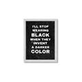 Picture of I'll Stop Wearing Black III _GroupedProduct_Rectangle_Portrait_Framed_Matted_