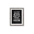 Picture of I'll Stop Wearing Black III _GroupedProduct_Rectangle_Portrait_Framed_Matted_