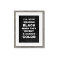 Picture of I'll Stop Wearing Black III _GroupedProduct_Rectangle_Portrait_Framed_Matted_