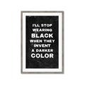 Picture of I'll Stop Wearing Black III _GroupedProduct_Rectangle_Portrait_Framed_Matted_