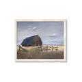 Picture of Wooden Barn in Field  _GroupedProduct_Rectangle_Landscape_Framed_Matted_
