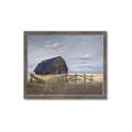 Picture of Wooden Barn in Field  _GroupedProduct_Rectangle_Landscape_Framed_Matted_