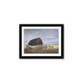 Picture of Wooden Barn in Field  _GroupedProduct_Rectangle_Landscape_Framed_Matted_