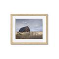 Picture of Wooden Barn in Field  _GroupedProduct_Rectangle_Landscape_Framed_Matted_