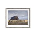 Picture of Wooden Barn in Field  _GroupedProduct_Rectangle_Landscape_Framed_Matted_