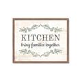 Picture of Kitchen Brings Family Together _GroupedProduct_Rectangle_Landscape_Framed_Matted_