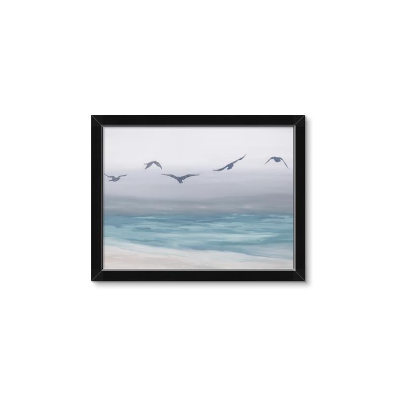 Picture of Silver Birds  _GroupedProduct_Rectangle_Landscape_Framed_Matted_
