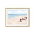 Picture of Boat in the Sand _GroupedProduct_Rectangle_Landscape_Framed_Matted_